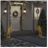 vidaXL Décoration lumineuse météore de Noël avec piquets 80 LED 62 cm