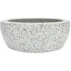 vidaXL Vasque à poser gris rond  41x14 cm céramique