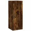 vidaXL Armoire murale chêne fumé 34,5x34x90 cm bois d'ingénierie