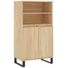 vidaXL Buffet haut Chêne sonoma 60x36x110 cm Bois d'ingénierie