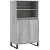 vidaXL Buffet haut Sonoma gris 60x36x110 cm Bois d'ingénierie