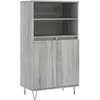 vidaXL Buffet haut Sonoma gris 60x36x110 cm Bois d'ingénierie