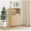 vidaXL Buffet haut Chêne sonoma 60x36x110 cm Bois d'ingénierie