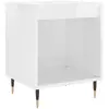 vidaXL Table de chevet Blanc brillant 40x35x50 cm Bois d’ingénierie