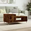 vidaXL Table basse Chêne fumé 100x50x45 cm Bois d'ingénierie