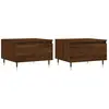 vidaXL Tables basses 2 pcs chêne marron 50x46x35 cm bois d'ingénierie