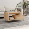 vidaXL Table basse Chêne sonoma 90x49x45 cm Bois d'ingénierie