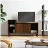 vidaXL Meuble TV Chêne marron 100x35x55 cm Bois d'ingénierie
