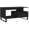 vidaXL Table basse Noir 90x49x45 cm Bois d'ingénierie