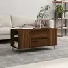 vidaXL Table basse chêne marron 102x44,5x50 cm bois d'ingénierie