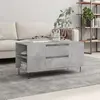 vidaXL Table basse gris béton 102x44,5x50 cm bois d'ingénierie