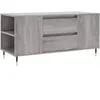 vidaXL Vidaxl Table Basse Sonoma Gris 102x44,5x50 Cm Bois D'ingénierie