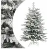 vidaXL Sapin de Noël avec neige 180 cm