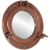 vidaXL Miroir en forme de hublot mural Ø30 cm aluminium et verre