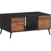 vidaXL Table basse 90x50x41 cm teck de récupération massif