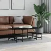 vidaXL Table basse noir 100x50,5x40 cm bois d'ingénierie