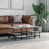vidaXL Table basse sonoma gris 100x50,5x40 cm bois d'ingénierie