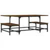 vidaXL Table basse chêne marron 100x50,5x40 cm bois d'ingénierie