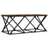 vidaXL Table basse chêne fumé 100x49x40 cm bois d'ingénierie