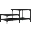 vidaXL Table basse noir 100x50,5x45 cm bois d'ingénierie
