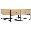 vidaXL Table basse chêne sonoma 80x80x40 cm bois d'ingénierie