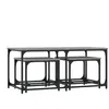 vidaXL Tables basses gigognes 3 pcs sonoma gris bois d'ingénierie