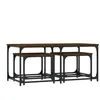 vidaXL Tables basses gigognes 3 pcs chêne marron bois d'ingénierie