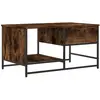 vidaXL Table basse chêne fumé 85,5x51x45 cm bois d'ingénierie