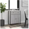 vidaXL Buffet sonoma gris 70x30x80 cm bois d'ingénierie