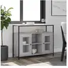 vidaXL Buffet sonoma gris 100x35x80 cm bois d'ingénierie