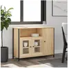 vidaXL Buffet chêne sonoma 100x35x75 cm bois d'ingénierie