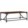 vidaXL Table basse Chêne fumé 100x50x35 cm Bois d'ingénierie