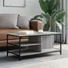 vidaXL Table basse Sonoma gris 100x50x45 cm Bois d'ingénierie