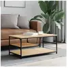 vidaXL Table basse chêne sonoma 90x49x40 cm bois d'ingénierie