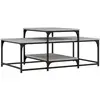 vidaXL Table basse sonoma gris 102x60x45 cm bois d'ingénierie