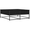 vidaXL Table basse noir 100x99x40 cm bois d'ingénierie