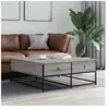 vidaXL Table basse sonoma gris 100x99x40 cm bois d'ingénierie