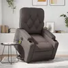 vidaXL Fauteuil inclinable de massage électrique marron similicuir