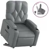 vidaXL Fauteuil inclinable Gris Similicuir