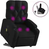 vidaXL Fauteuil inclinable de massage Noir Similicuir