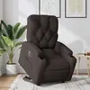 vidaXL Vidaxl Fauteuil Inclinable Électrique Marron Foncé Tissu