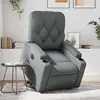 vidaXL Fauteuil inclinable électrique gris similicuir