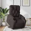 vidaXL Vidaxl Fauteuil Inclinable Marron Foncé Tissu