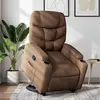 vidaXL Vidaxl Fauteuil Inclinable Marron Tissu