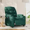Fauteuil inclinable électrique Vert foncé Tissu vidaXL
