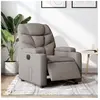 vidaXL Vidaxl Fauteuil Inclinable Électrique Taupe Tissu