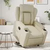 vidaXL Vidaxl Fauteuil Inclinable Crème Similicuir