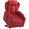 vidaXL Vidaxl Fauteuil Inclinable Rouge Similicuir