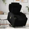 vidaXL Fauteuil inclinable de massage Noir Similicuir