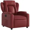 vidaXL Vidaxl Fauteuil Inclinable Électrique Rouge Bordeaux Similicuir